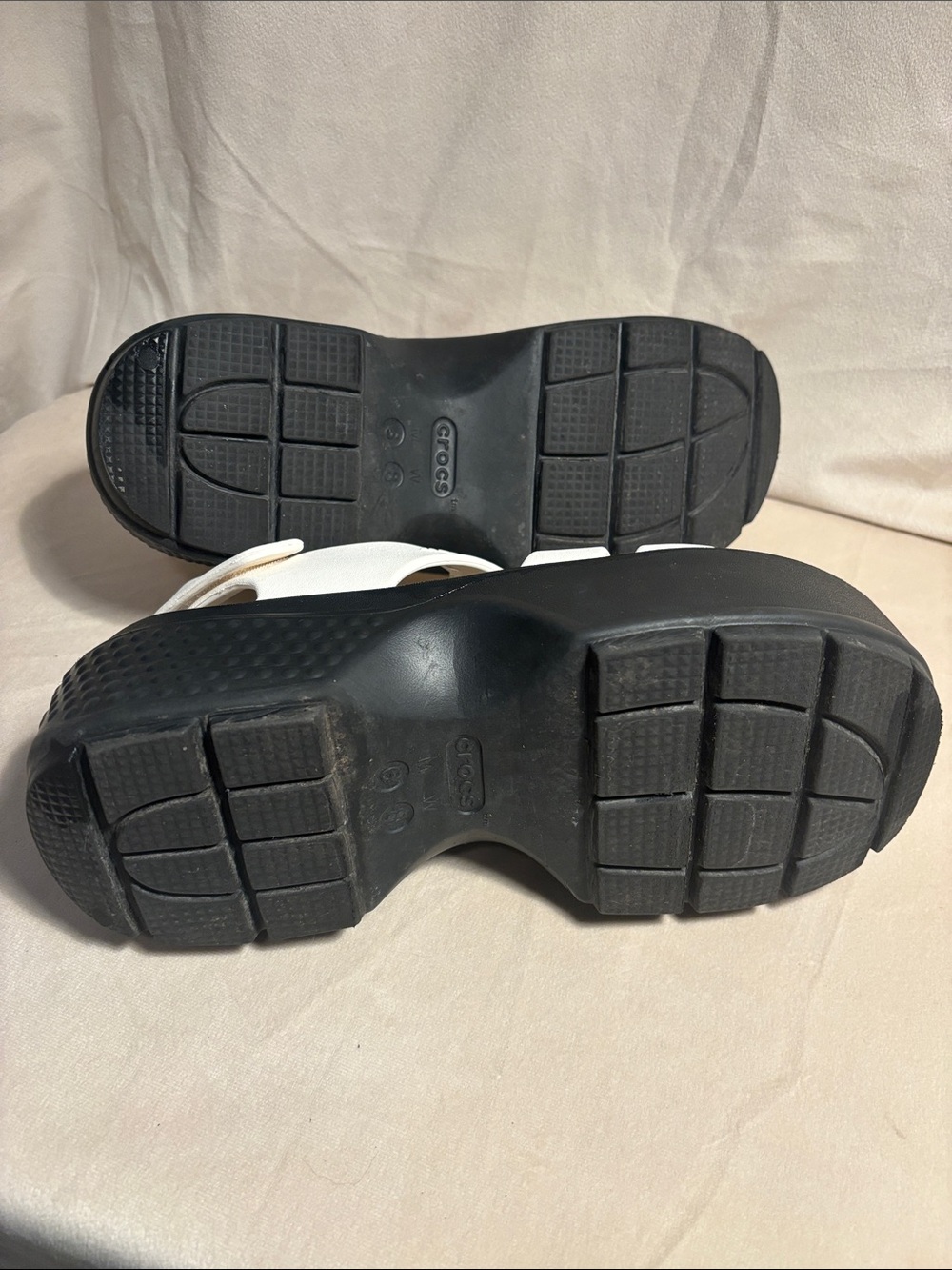 Crocs Stomp White Platform Fisherman Sandal Y2K - Picture 8 of 8